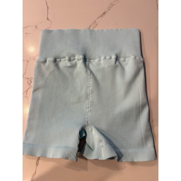 Free People Movement Happiness Runs Shorts in Reflective Blue M/L - Picture 3 of 4